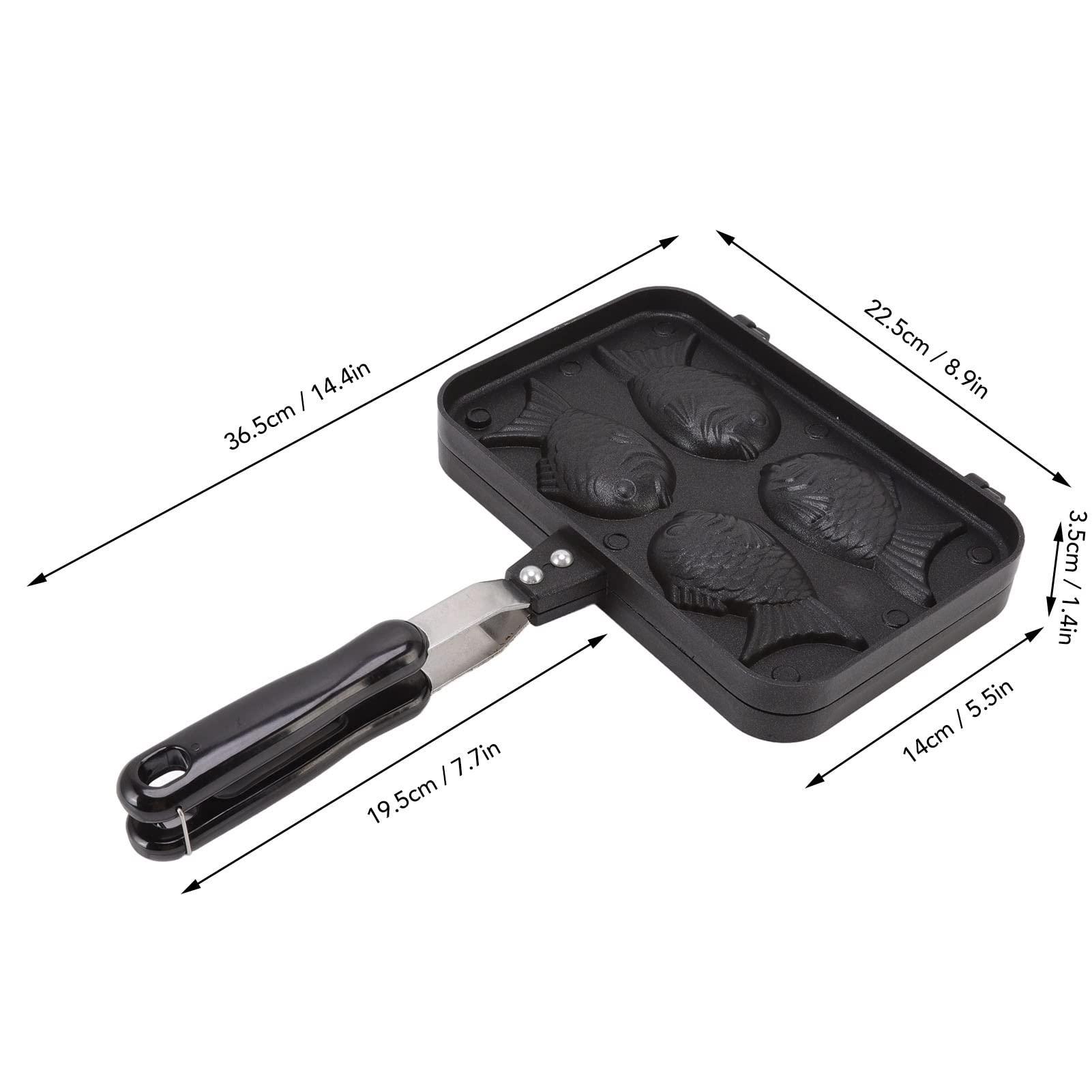 Ejoyous Waffle Maker, Fish Shaped Taiyaki Pan Cake Maker Non Stick Waffle Baking Cooking Baking Tool for Home Kitchen Restaurant