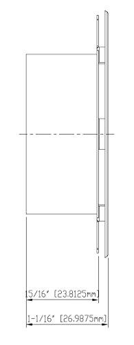 Tyco Tyco LFII White Flat Cover Plate - 139 Degrees