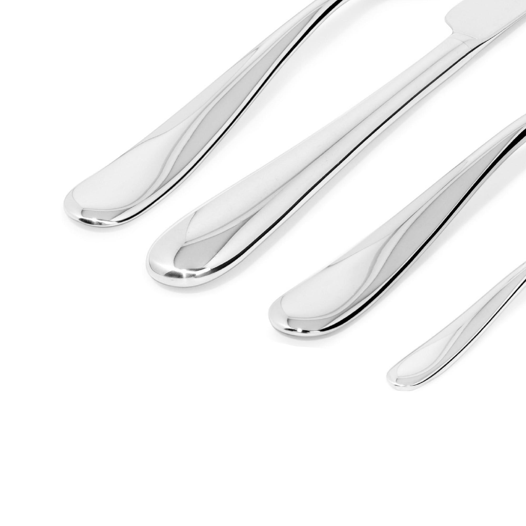 Alessi Alessi Design Nuovo Milano 24 Piece Cutlery Set, Silver