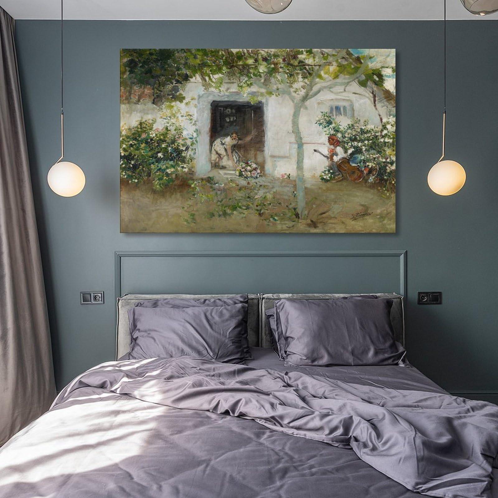 CUI HUA SHI CUI HUA SHI Ignacio Pinazo Camarlench Los Mayos Poster And Wall Art Picture Print Modern Family Bedroom Decor Posters 20x30inch(50x75cm)