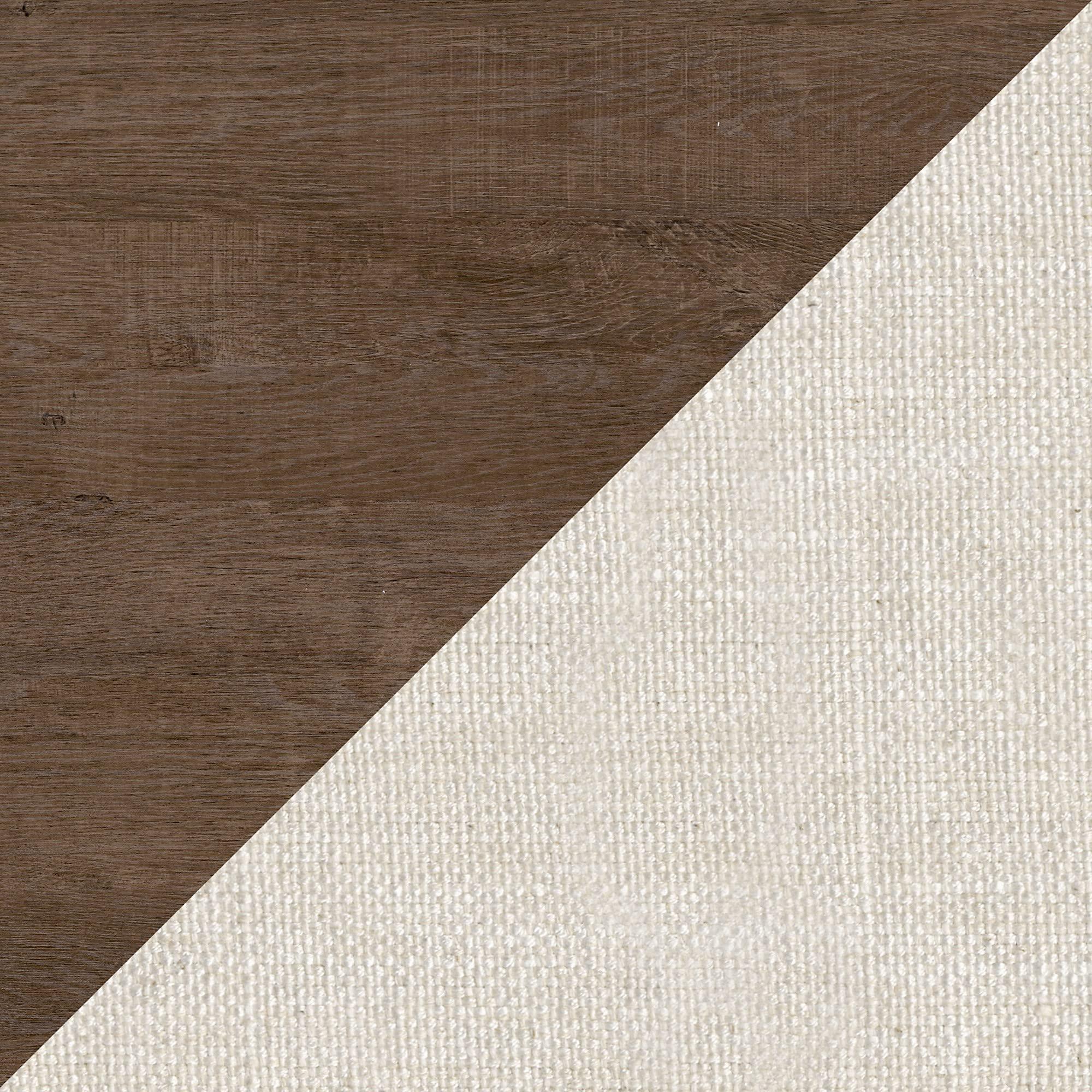 Bush Furniture Bush Furniture Salinas 60W L Shaped Desk with Mid Back Tufted Office Chair in Ash Brown