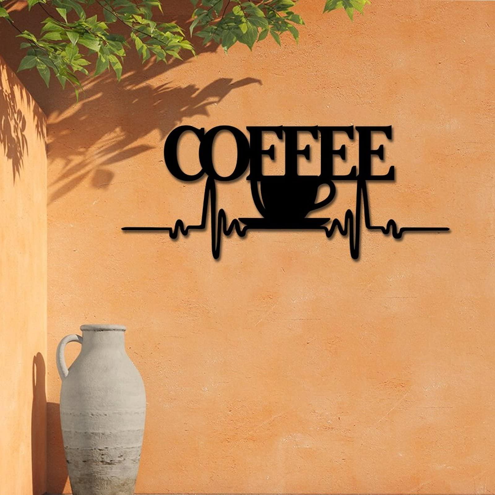 Generic Coffee Sign, Coffee Word Sign Coffee Letter Wall Sign Metal Letter Home Wall Art Coffee, Metal Coffee Wall Art for Coffee Bar Home Office Kitchen 20in, Shipped from US