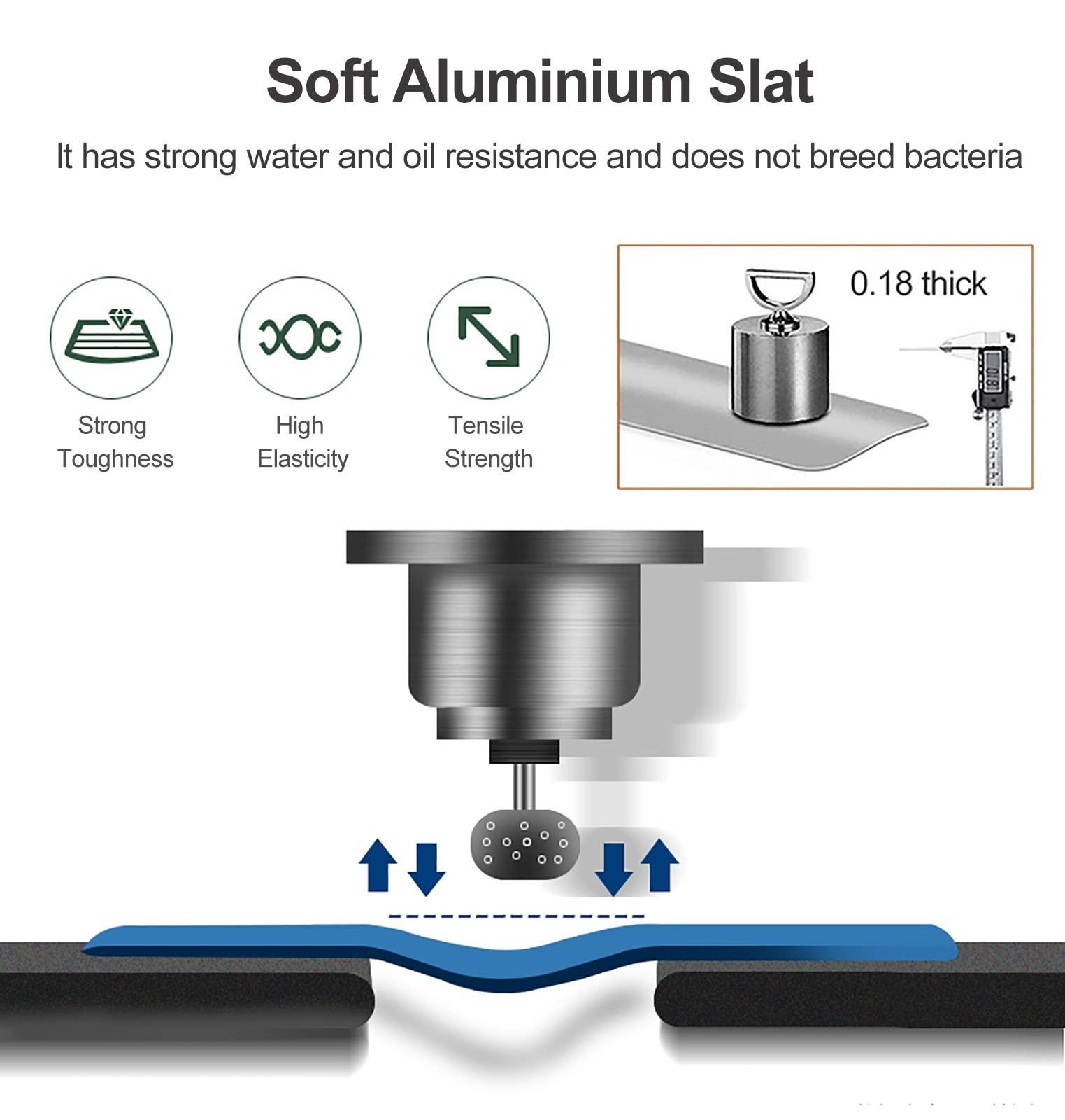 LWMD LWMD Aluminum Venetian Blinds Slats, Orange Antirust Horizontal Window Curtains, Thermal Insulated Roll Up Blind, 80cm/100cm/120cm/140 Wide (Color : WxH, Size : 100x160cm(39.3x63in))