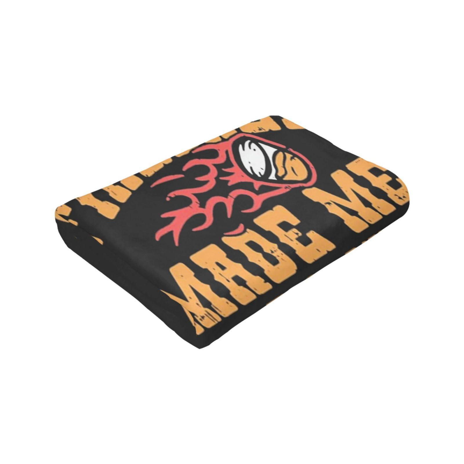 NJHGHHRT NJHGHHRT Fireball Made Me Do It Sofa Blanket Ultra-Soft Micro Fleece Blanket Suitable for Sofa Bedroom Outdoor 40\"\"x30\"\", Black
