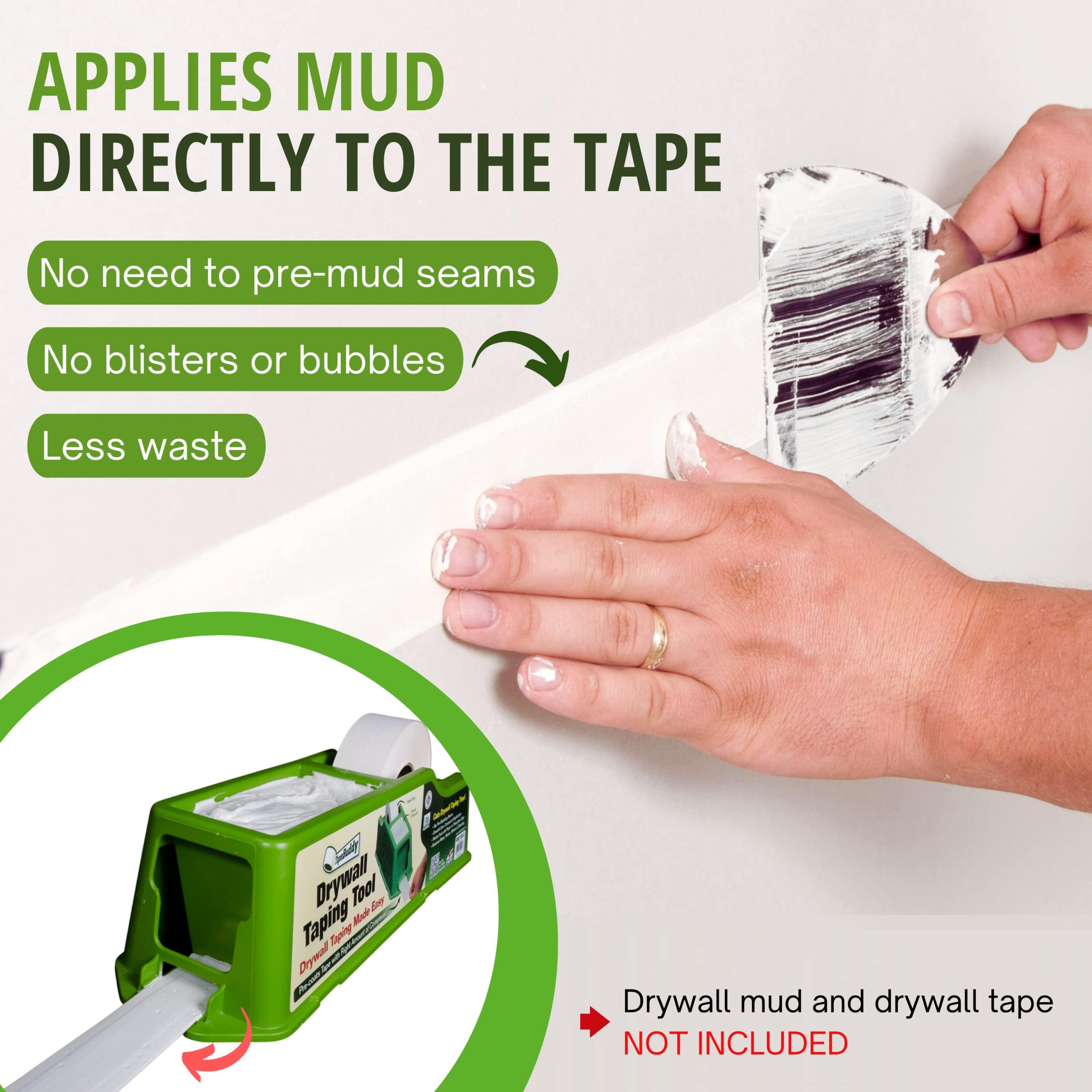 Buddy Tools LLC Buddy Tools TapeBuddy Drywall Taping Tool - Simplifies Drywall Banjo Taping - Reliable & Efficient Tape Dispenser for DIYers - Easy to Use - Reduces Mess and Waste