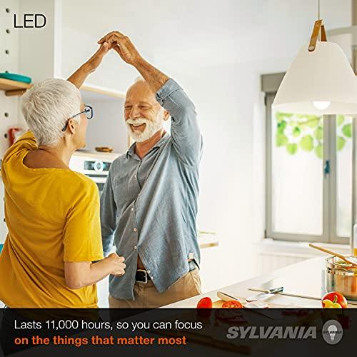 LEDVANCE SYLVANIA LED A19 Light Bulb, 100W = 14W, Non-Dimmable, Frosted Finish, 1500 Lumens, 2700K, Soft White - 4 Pack (78101)