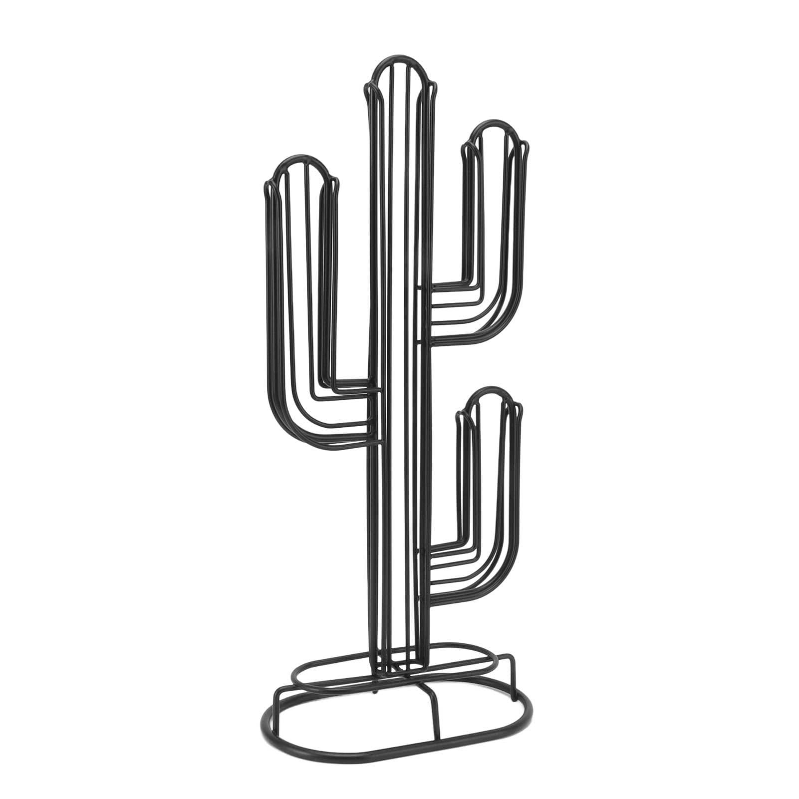 Denash Denash Coffee Pod Holder, Cactus Shaped Coffee Capsule Storage Organizer Stand Holds 48 Coffee Pods Coffee Accessories