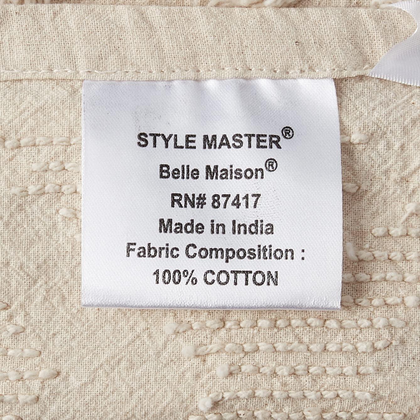 Style Master Stylemaster Diamond Tufted Chenille Bedspread, King, Ivory