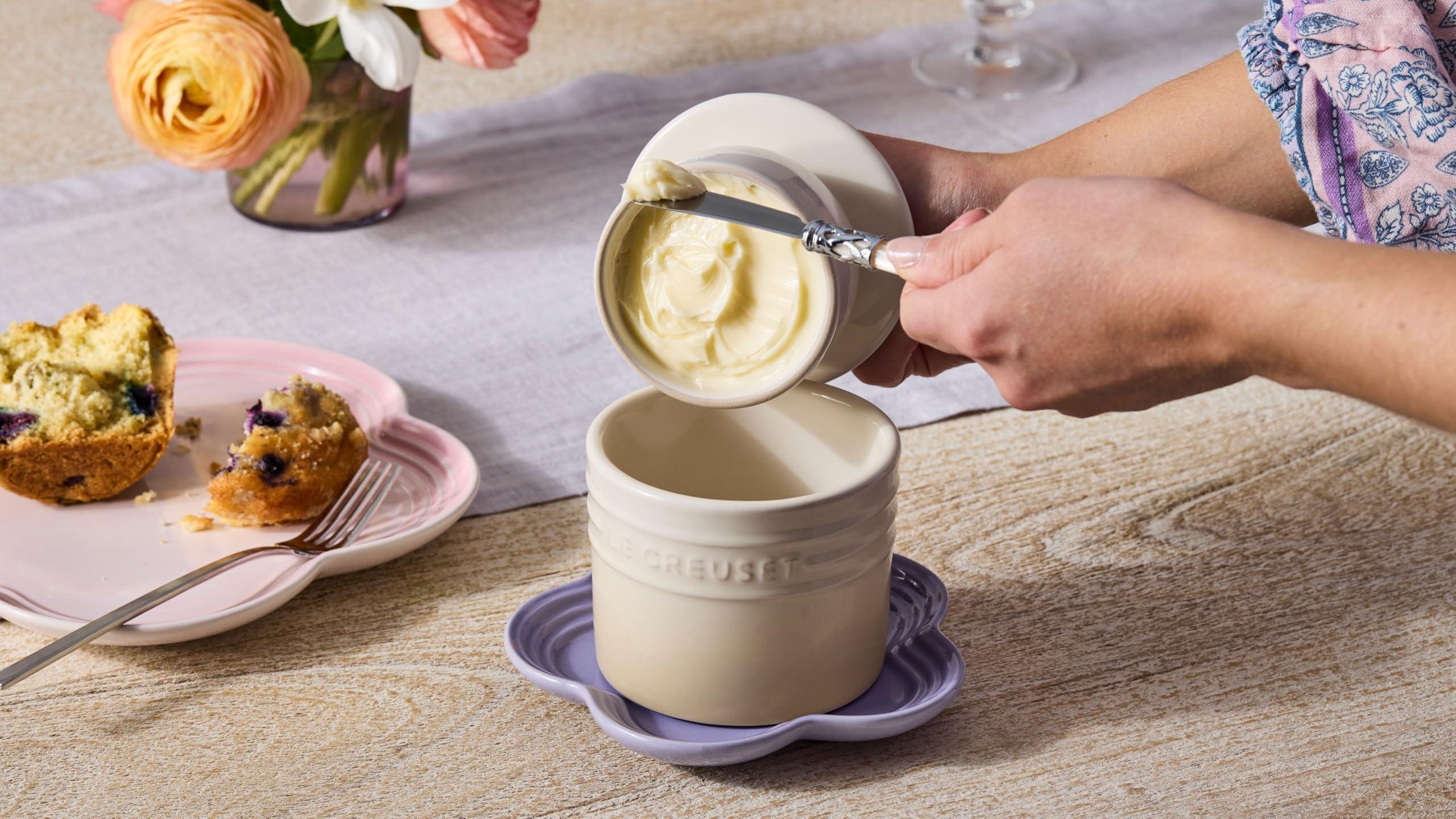 Le Creuset Le Creuset Stoneware Butter Crock, 6 oz., Cerise