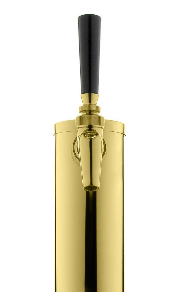 Kegco Kegco 3PDT145-1P-630 Draft Tower, 1-Tap, Brass