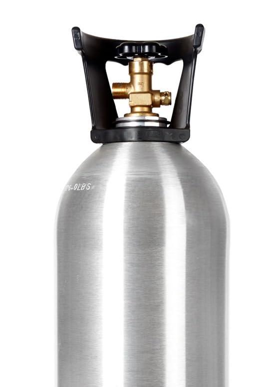 Varies New 20 lb Aluminum CO2 Cylinder Tank with Handle and New CGA320 Valve