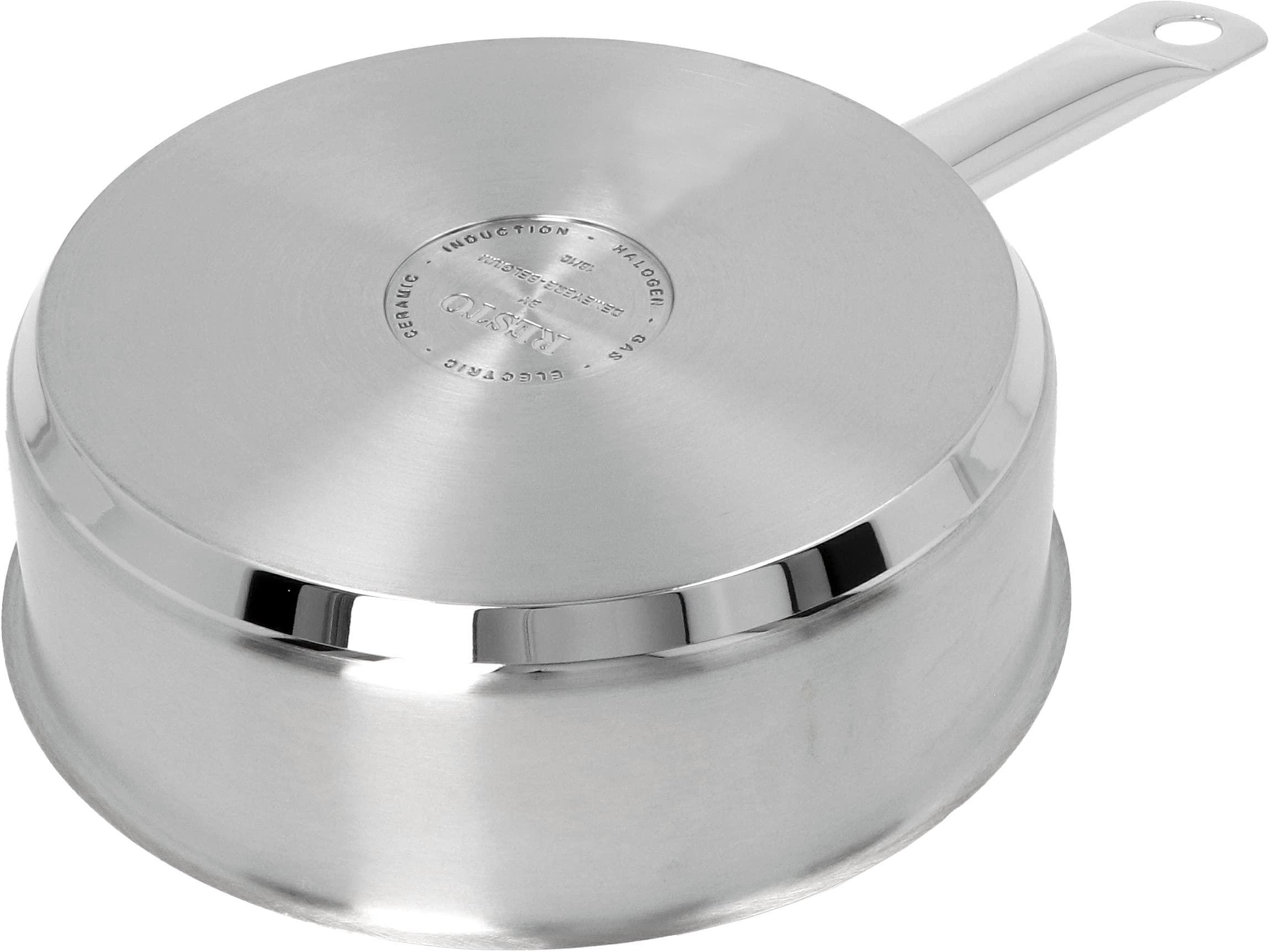 Demeyere Demeyere Resto 18/10 Stainless Steel Stovetop Egg Poacher Set, 4 Removable Cups, Induction Compatible, Dishwasher Safe