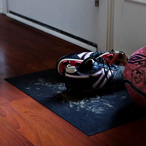 Duck Brand Duck Non-Adhesive Shelf Liner Solid Grip EasyLiner, 20-inch x 4 Feet, Black