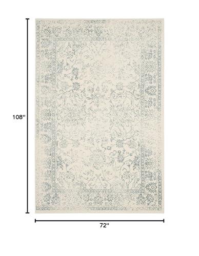 Safavieh SAFAVIEH Adirondack Collection Area Rug - 6' x 9', Ivory & Slate, Oriental Distressed Design, Non-Shedding & Easy Care, Ideal for High Traffic Areas in Living Room, Bedroom (ADR109S)