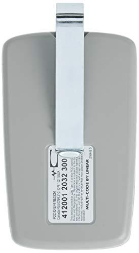 Linear Linear MCS412001 Multi-Code 2-Channel Visor Transmitter, Original Version,Soft Gray