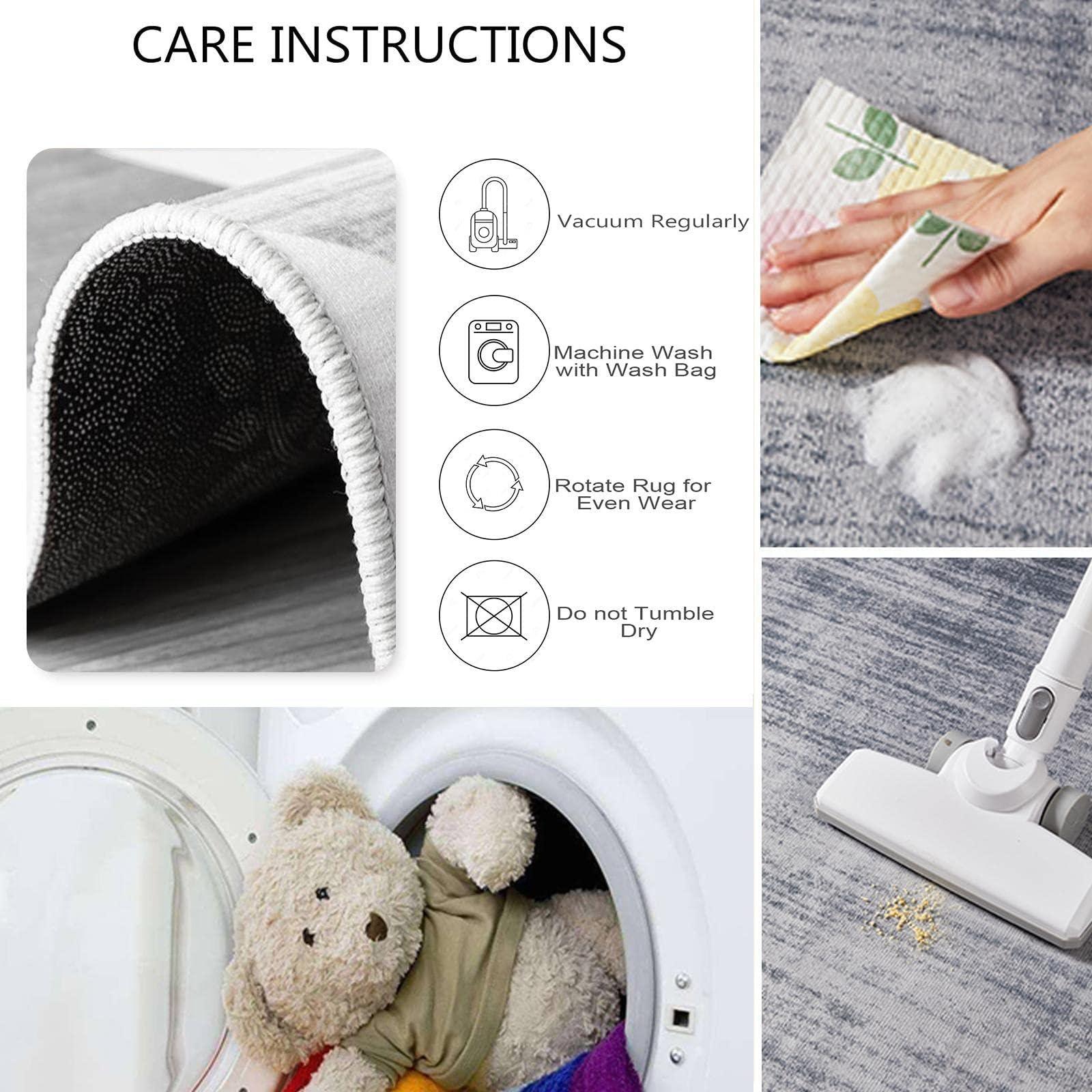 VIFIBA Black and White Chevron Zig Zag Wave Stripe Printed Area Rugs, Modern and Simple Indoor Non-Slip Rectangle Carpet for Entryway Living Room Classroom Office Kitchen 6x8ft