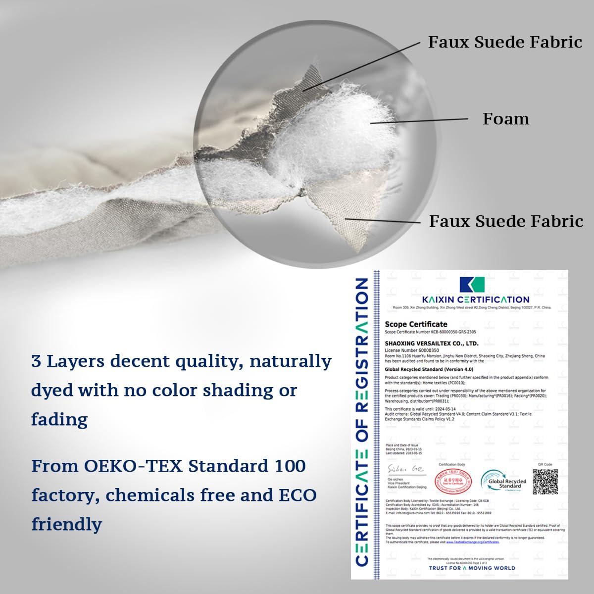 H.VERSAILTEX H.VERSAILTEX Reversible Couch Cover for 2 Cushion Couch Water Resistant Loveseat Washable Furniture Cover with Non-Slip Elastic Strap for Dogs, Pets, Kids(Oversized Loveseat, Pale Oak)