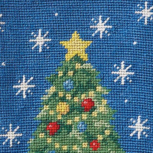 Lillian Vernon Lillian Vernon Personalized Heirloom Christmas Stocking Needlepoint Christmas Tree, 100% Wool, 9.5" W x 17" L
