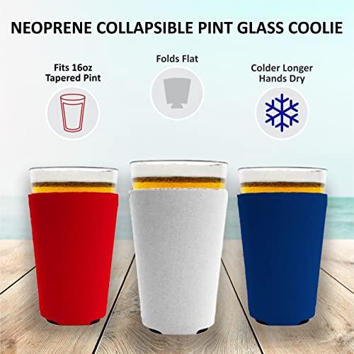 Coolie Junction Blank Neoprene Pint Glass Coolie (Variety Color 12 Pack)