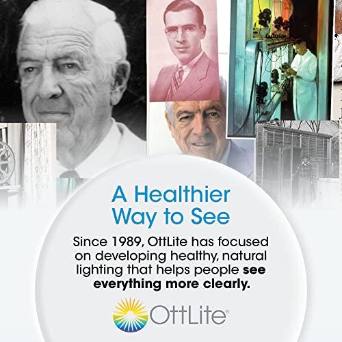 OttLite OttLite Ultimate 3-in-1 Craft Lamp, (Floor, Table and Clamp-On Lamp) 24w Energy Efficient Light Bulb for Bright Natural Daylight - Built-in Outlet, Adjustable Neck, 2X Magnifier & Versatile Height