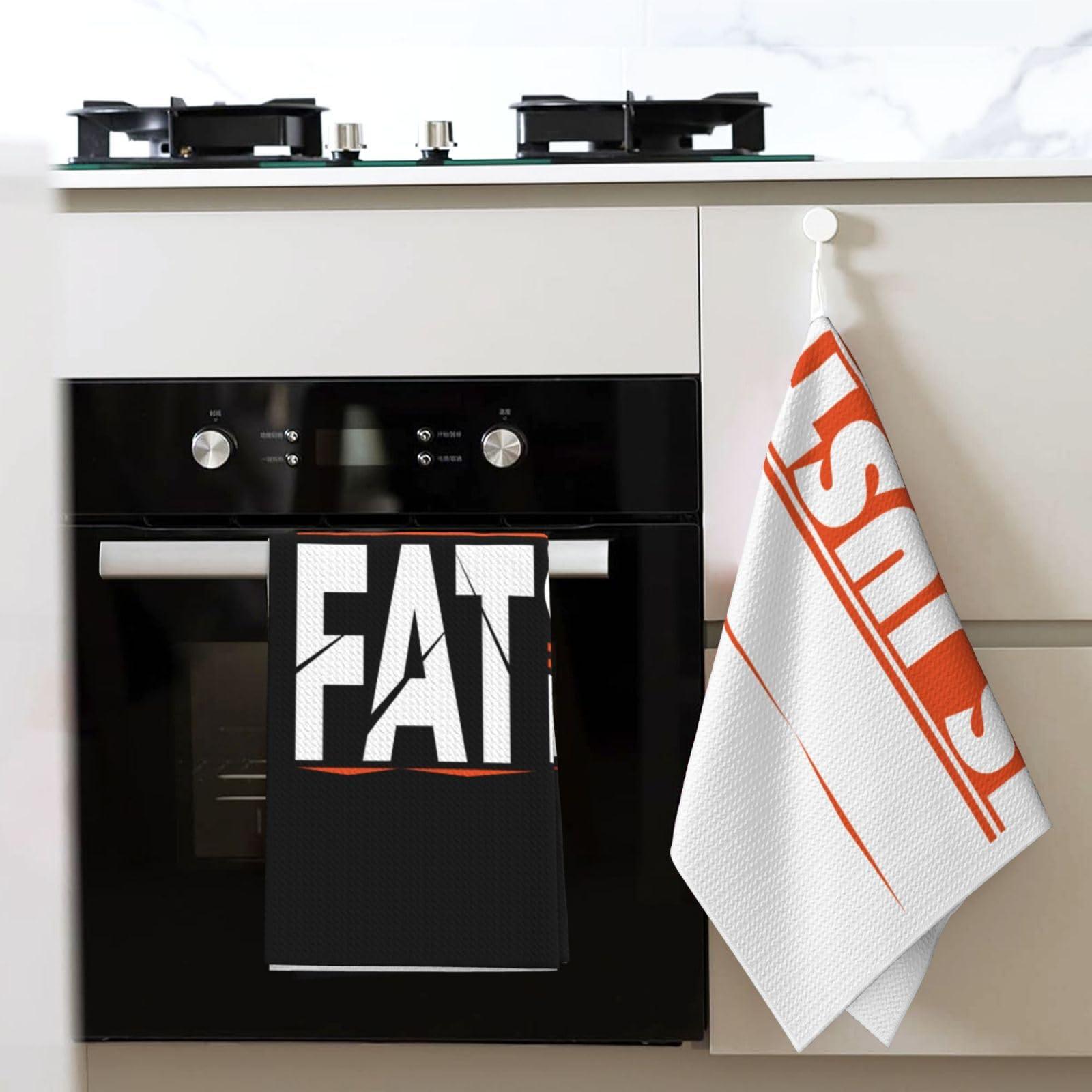 SDFRTG SDFRTG Sweat is Just Fat Cry Ing Kitchen Towels 16x26 Inch Dish Towels for Kitchen Super Soft Absorbent Cleaning Cloths Reusable Hand Towels Tea Towels