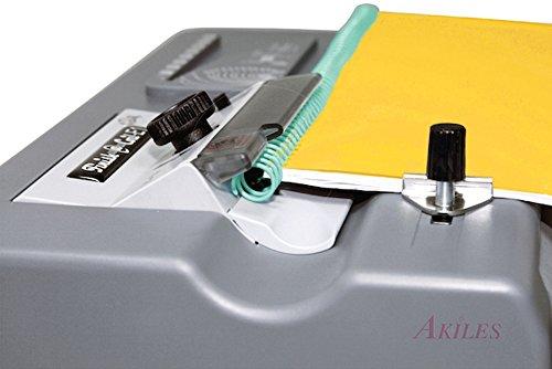 Akiles Akiles AFAC-E1 Finish@Coil-E1 Electric Coil Inseter with Built-In Electric Crimper, Full Length Roller with Adjustable Roller Mechanism, Adjustable Crimper Head Mechanism, Foot Pedal Operation