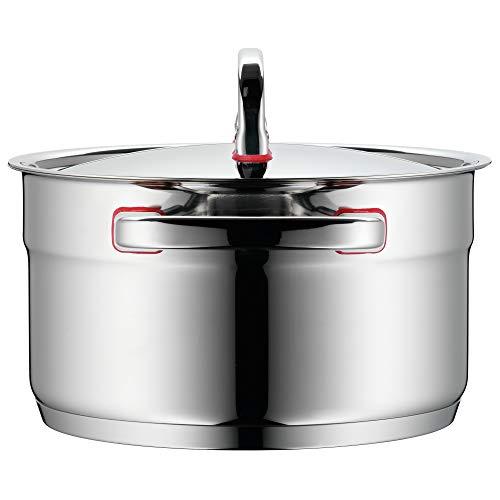 WMF WMF Pot Set 4-Piece Premium One Inside Scale Steam Vent Made in Germany Cool+ Technology Metal Lid Cromargan Stainless Steel Polished Suitable for Induction Hobs Dishwasher-Safe