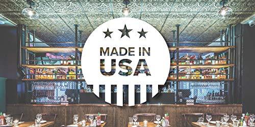 American Tin Ceilings American Tin Ceilings [5 Pack 24\" x 24\" 100% Tin Nail-Up Ceiling Tiles | Pattern #1 Brushed Satin Nickel Square Pattern Design with Modern Beveled Squares for Ceilings & Kitchens