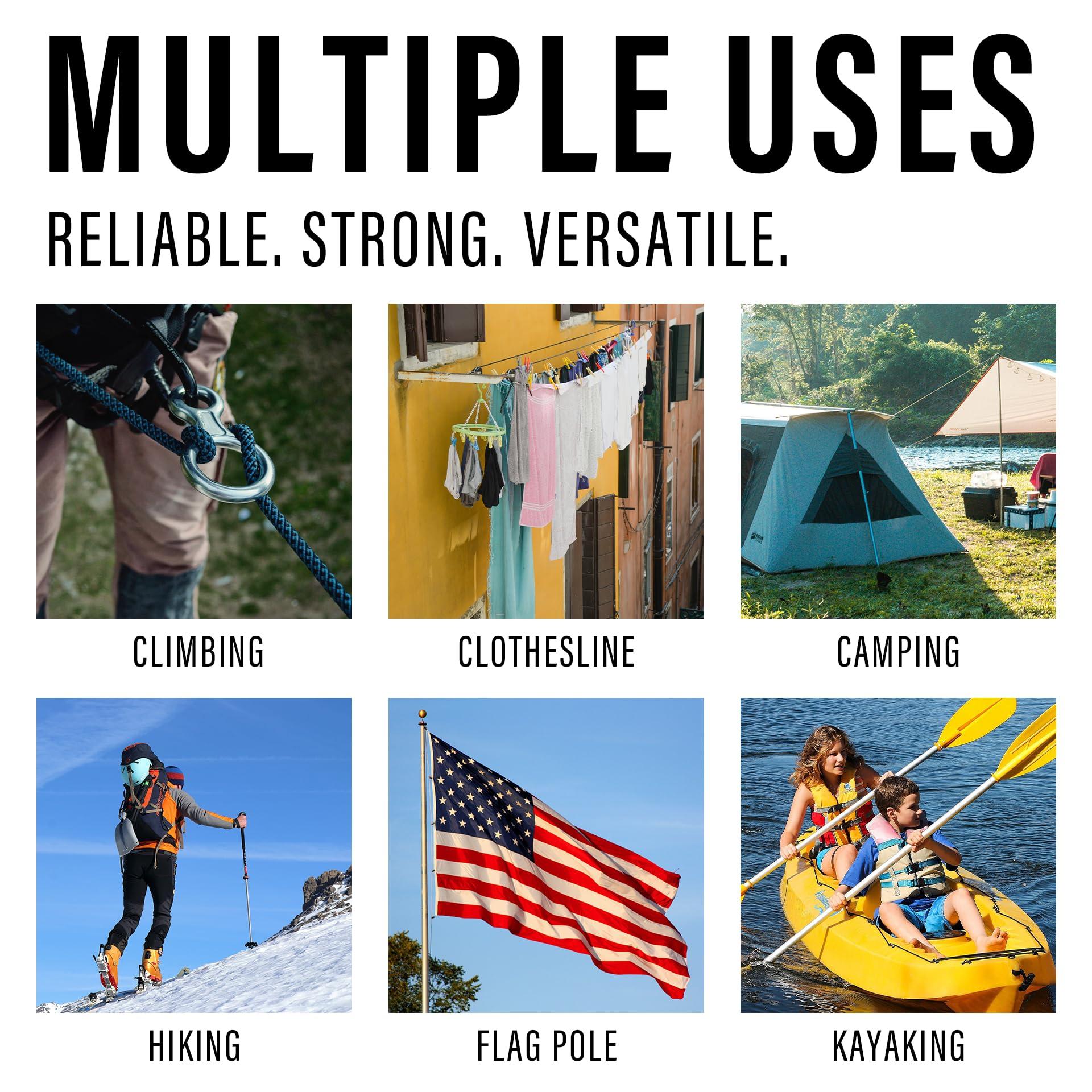 GIAHAND Diamond Braided Polypropylene Rope Nylon Rope Mix Thick Heavy Duty Ropes 1/2 inch 50ft High Strength Rope Perfect for Clothesrope Camping Hiking and Other Outdoor Activities Orange