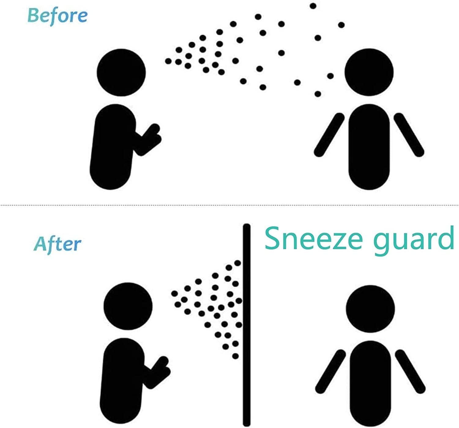 STRMAX STRMAX Outdoor Balcony Patio Clear Roller Blinds, Exterior Waterproof Roll Up Blinds 0.5mm Thick HD Transparent Screens for Bank Hotel Office Sneeze Guard Easy to Install