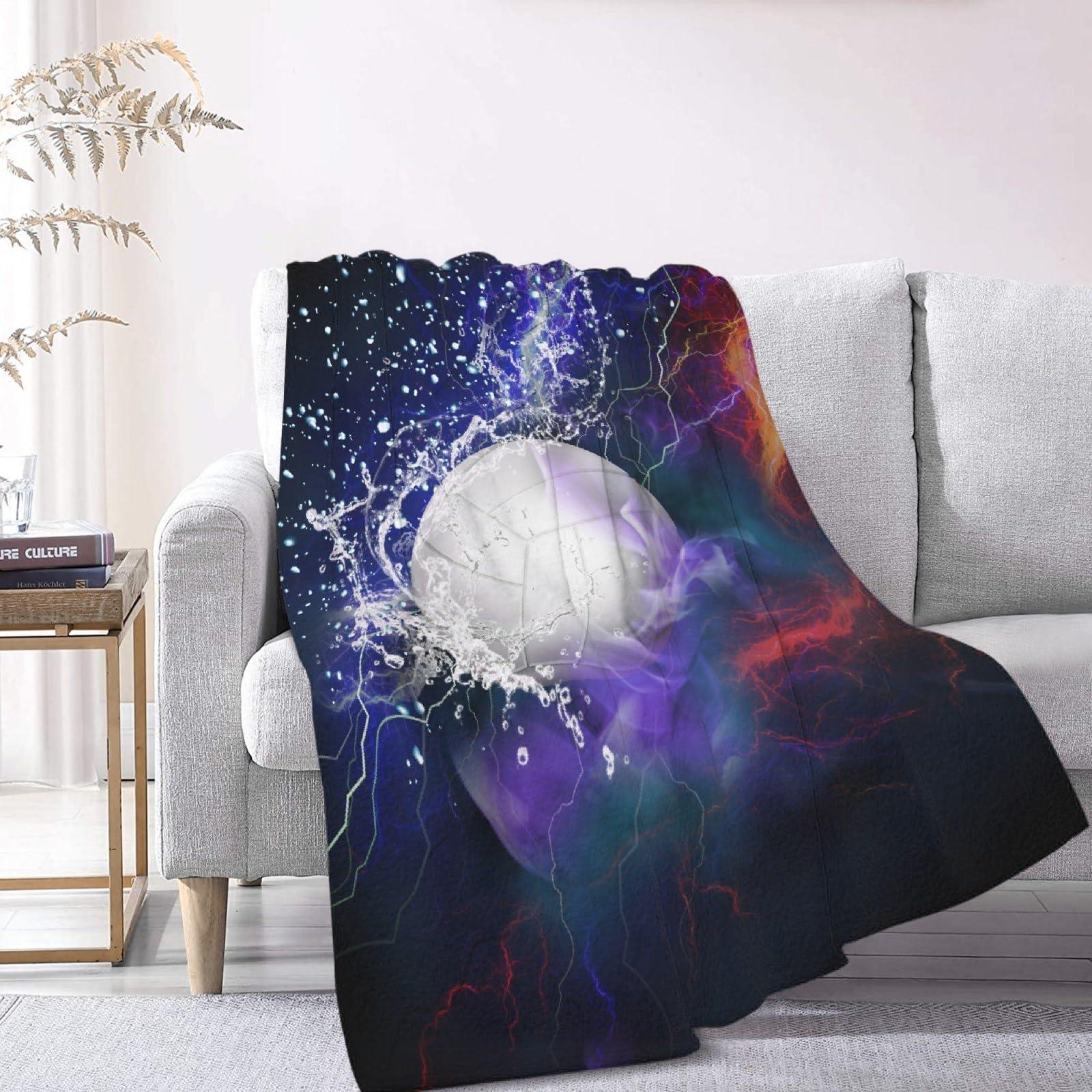 HORSESBLANKET Volleyball Blanket Gifts Ultra Soft Cozy Throw Flannel Blanket, Lightweight Fuzzy Fleece Blanket Warm Plush Throw Blankets for Couch, Sofa, Bed 30\"x40\" for Baby