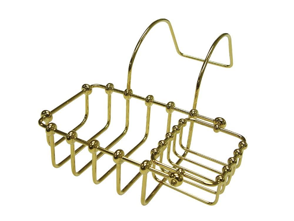 Kingston Brass Kingston Brass CC2172 Vintage 7-Inch Swivel Soap and Sponge Holder, 7" Length, Polished Brass