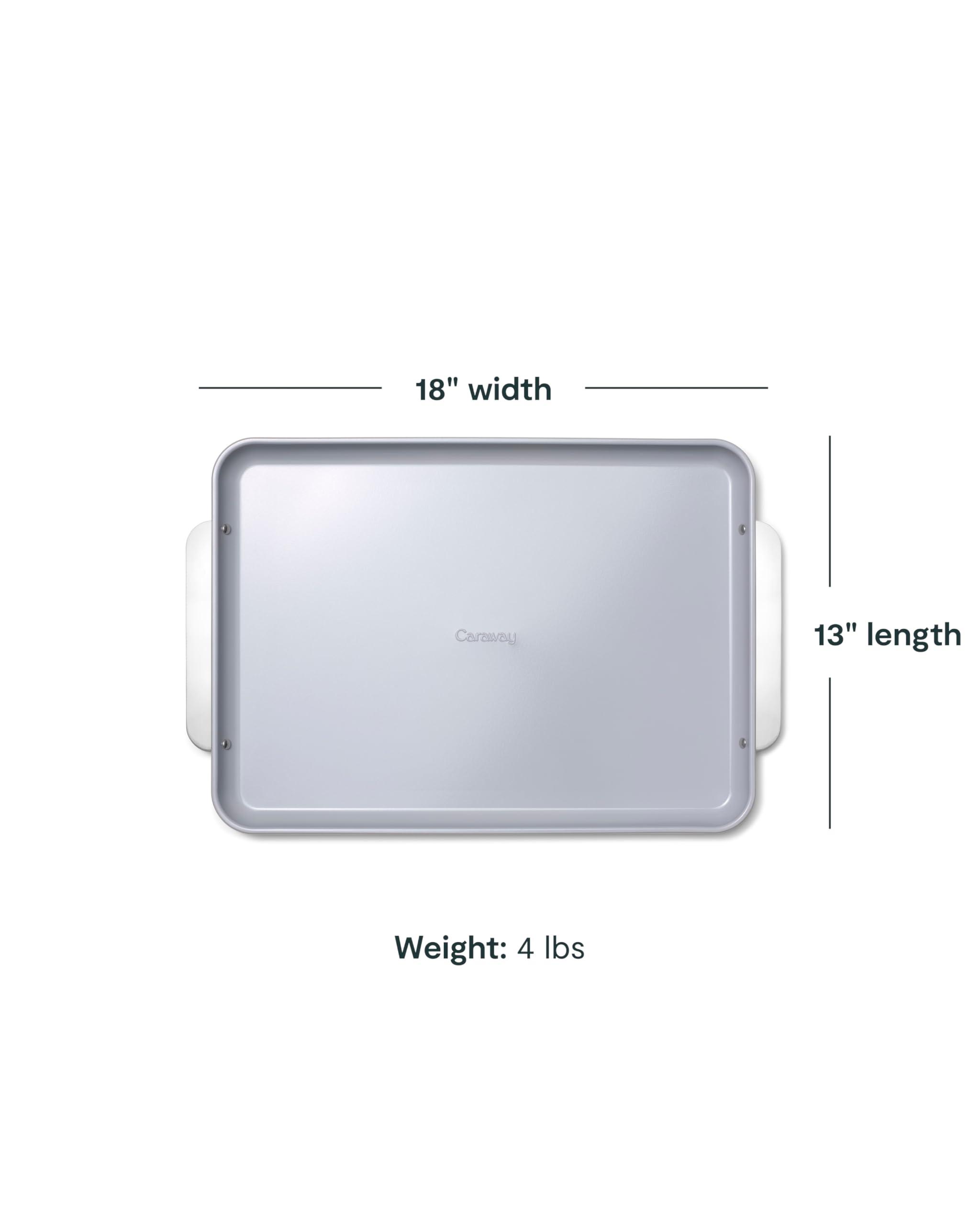 Caraway Caraway Non-Stick Ceramic Baking Sheet - Naturally Slick Ceramic Coating - Non-Toxic, PTFE & PFOA Free - Perfect for Baking, Roasting, and More - Large (18\" x 13\") - Sage