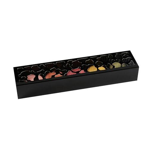 Restaurantware Restaurantware Valentino 12 Inch Macaron Boxes 100 Macaron Packaging - Holds 5 Macarons With Lids Black Paper Macaron Gift Boxes Separate Compartments For Gifts and Parties