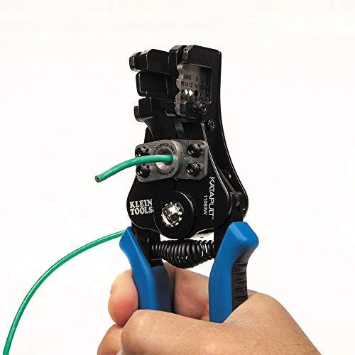 Klein Tools Klein Tools 11063W Wire Cutter / Wire Stripper, Heavy Duty Automatic Wire Stripper Tool for 8-20 AWG Solid and 10-22 AWG Stranded Electrical Wire