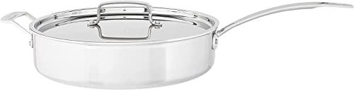 Cuisinart Cuisinart MCP33-30HN MultiClad Pro Triple Ply 5.5-Quart Saute Skillet, Sauté Pan w/Helper & Cover