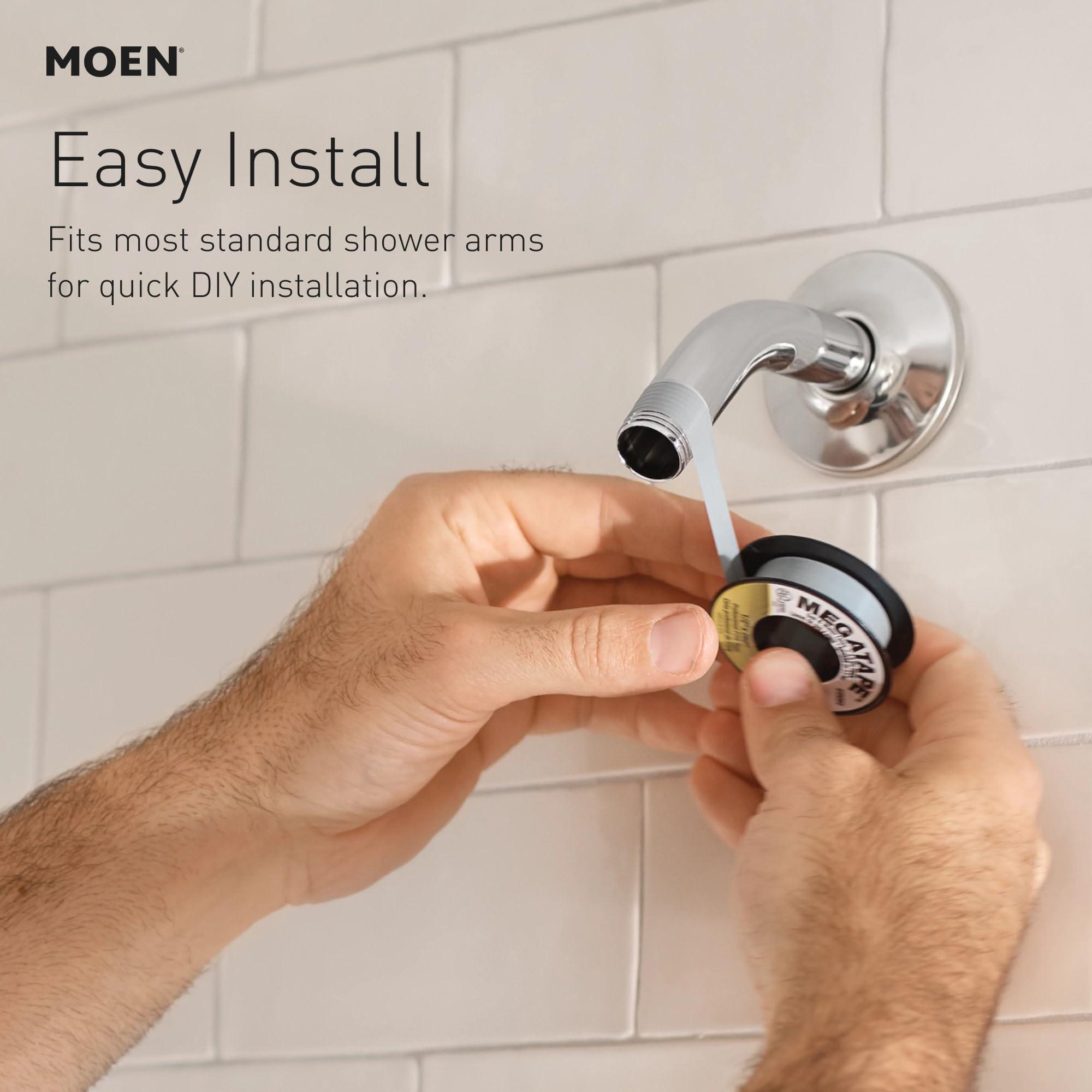 Moen Moen 26009 Tub Faucets and Accessories Magnetix 2.5 GPM Handheld/Rain Shower Head 2-in-1 Combo Featuring Magnetic Docking System, Chrome