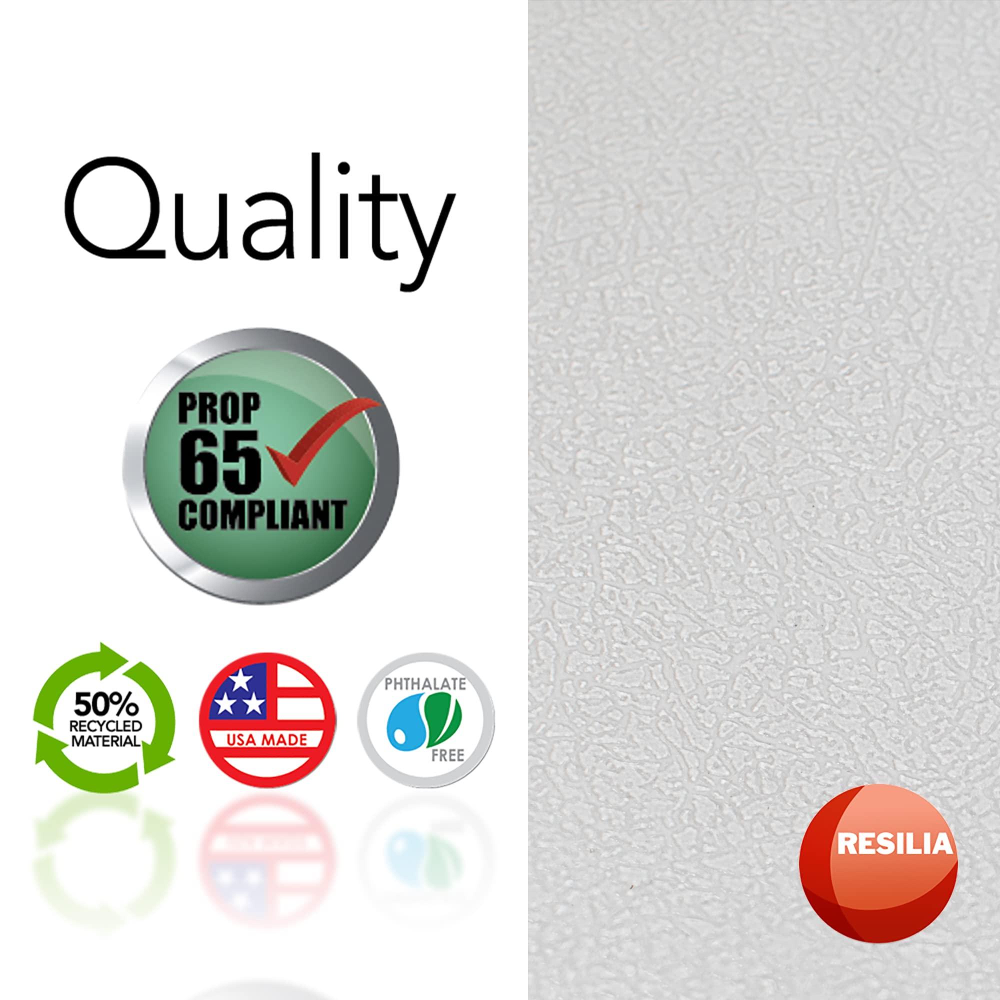 RESILIA Resilia Industrial Shelf Liner Set for Wire Shelving 4 Pack, 24 x 72 Heavy Duty Waterproof Liners, Custom Fit Clear Plastic Vinyl Covers for Kitchen, Bathroom, Pantry, & Garage Rack