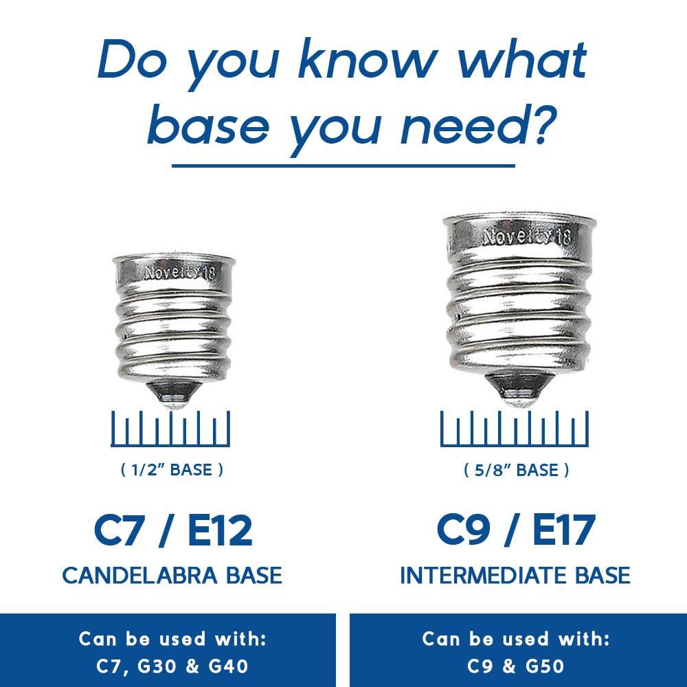 Novelty Lights Novelty Lights 25 Pack G40 Frosted White Outdoor Globe Bulbs, Light Bulbs Glass Incandescent Bulbs with 3000 Hour Lifespan, Globe String Lights Replacement Bulbs