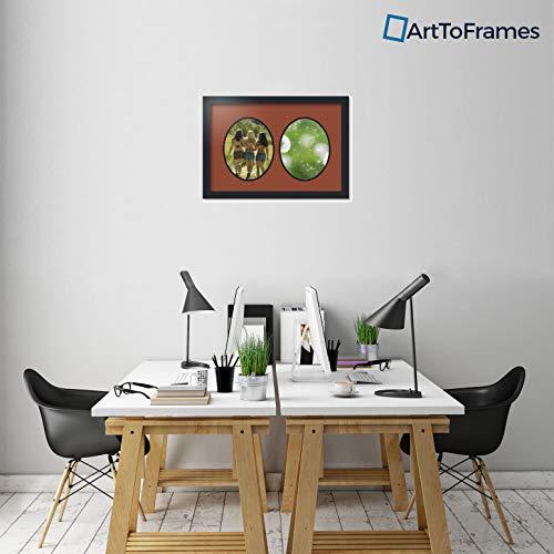 ArtToFrames ArtToFrames Collage Photo Frame Double Mat with 2 - 8x10 Openings and Satin Black Frame