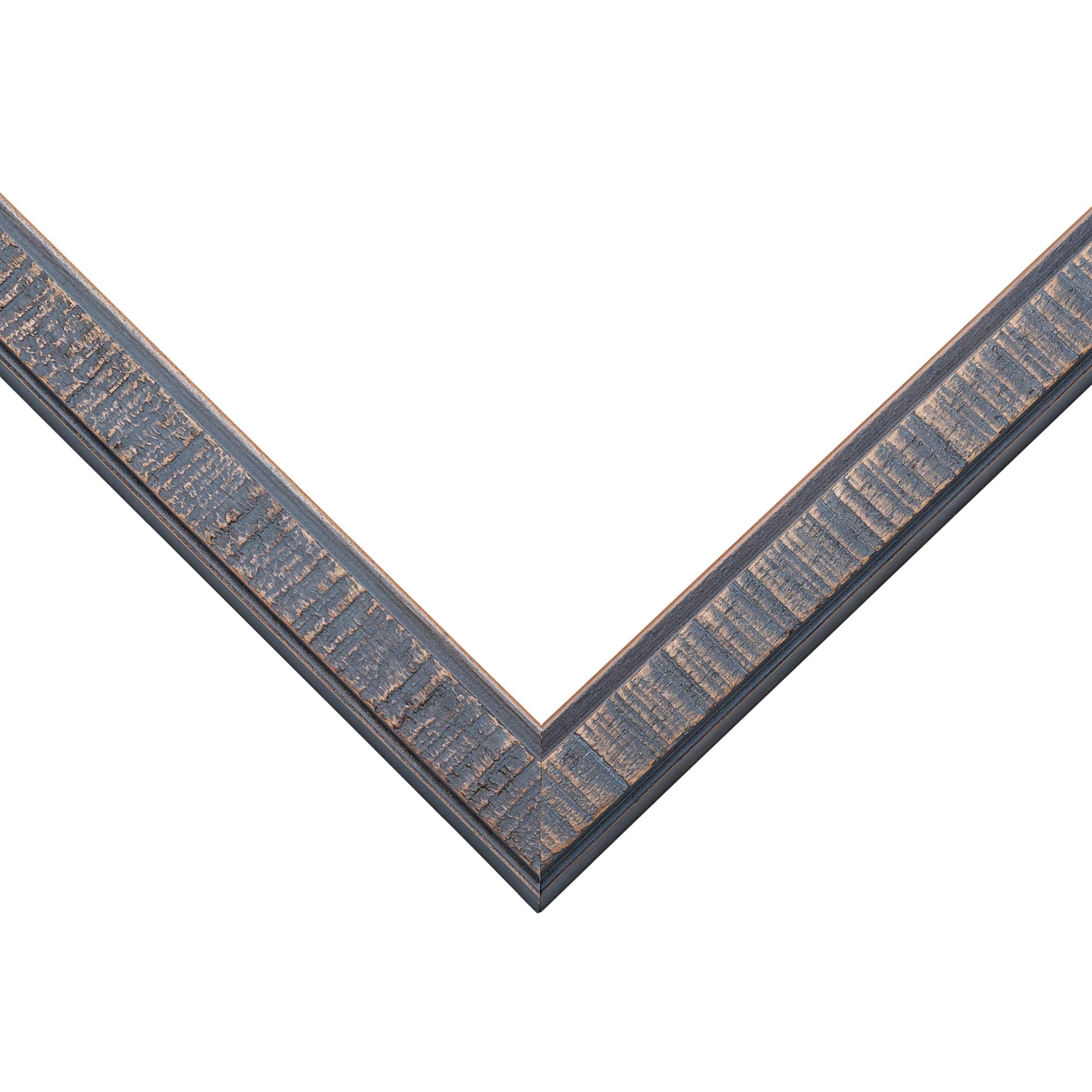 CountryArtHouse 17x12 Frame Slate Blue Distressed Rustic Solid Wood Picture Frame | 0.75 Inch Moulding Width | Includes UV Acrylic Plexiglass, Acid Free Foam Backing Board and Hanging Hardware | Sonoma Collection