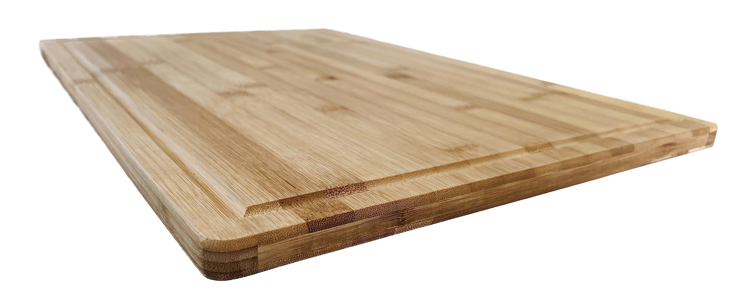 Simply Bamboo Extra Large Organic Bamboo Cutting & Charcuterie Board with Juice Groove & Reversible
