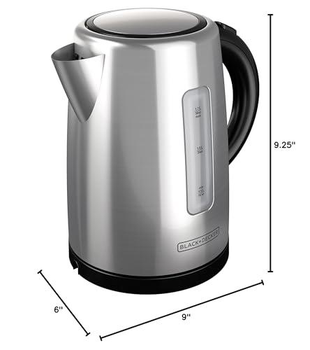 BLACK+DECKER BLACK+DECKER KE2000SD 1.7L Cordless Kettle, Stainless Steel
