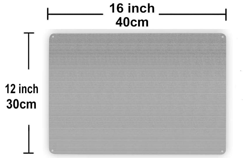 Duxverde 12\"x16\" Aluminum Sign, 7 Rules of Life Sign, Inspiring Positive Quotes Room Decor for Living Room Bedroom Classroom