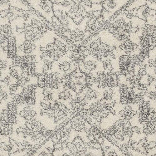 Safavieh SAFAVIEH Adirondack Collection Runner Rug - 2\'6\" x 8\', Ivory & Silver, Oriental Medallion Design, Non-Shedding & Easy Care, Ideal for High Traffic Areas in Living Room, Bedroom (ADR108B)
