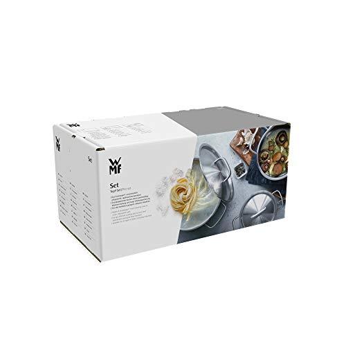 WMF WMF Pot Set 4-Piece Premium One Inside Scale Steam Vent Made in Germany Cool+ Technology Metal Lid Cromargan Stainless Steel Polished Suitable for Induction Hobs Dishwasher-Safe