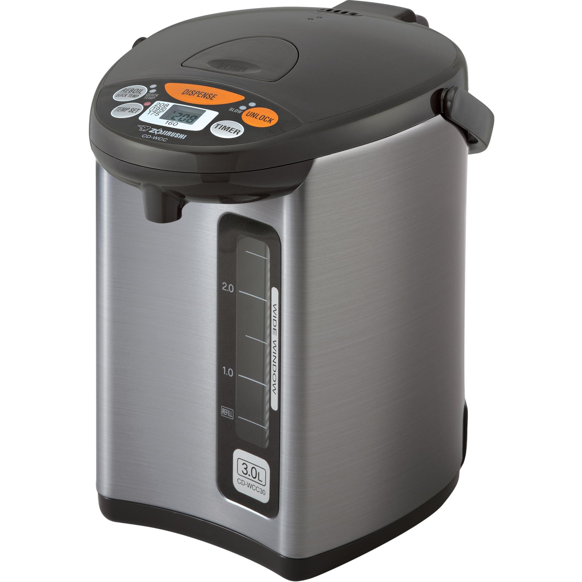 Zojirushi Zojirushi CD-WCC30 Micom Water Boiler and Warmer (101 oz, Silver Dark Brown)
