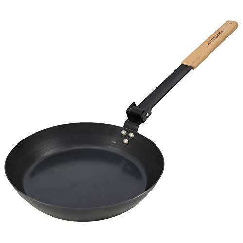 Muurikka Muurikka Folding Campfire Frying Pan with Protective Bag for Hiking and Camping - Use on an Open Fire or Barbeque Grill