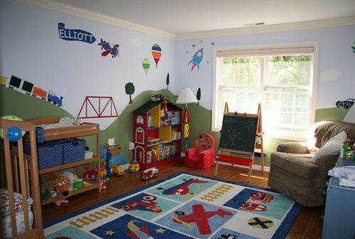 My Wonderful Walls Tree Stencil for Painting The Walls and Furniture of a Classroom