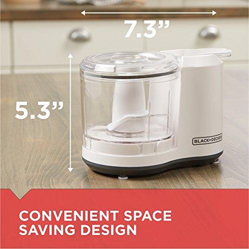BLACK+DECKER BLACK+DECKER HC150W 1.5-Cup Electric Food Chopper, White, 1.5_cup